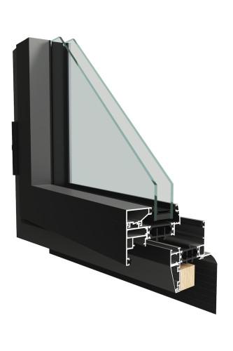 Fenêtre aluminium ouvrant visible détail Pléiade®